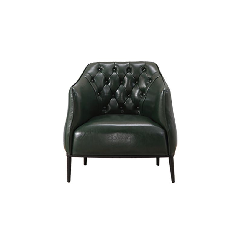 Modern Accent Armchair Contemporary Tufted Cushions Barrel Chair
