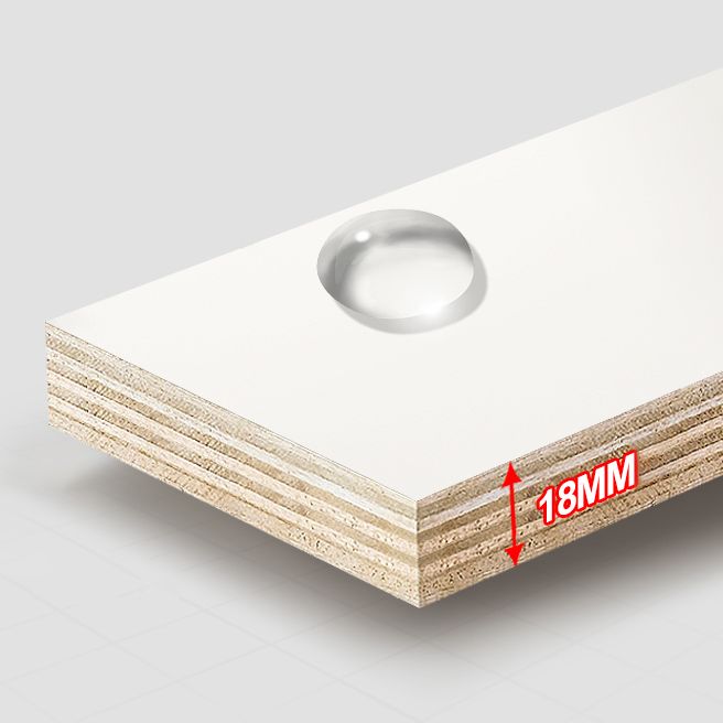 White Colour Wooden Wardrobe Contemporary Style Wardrobe Closet with Drawer