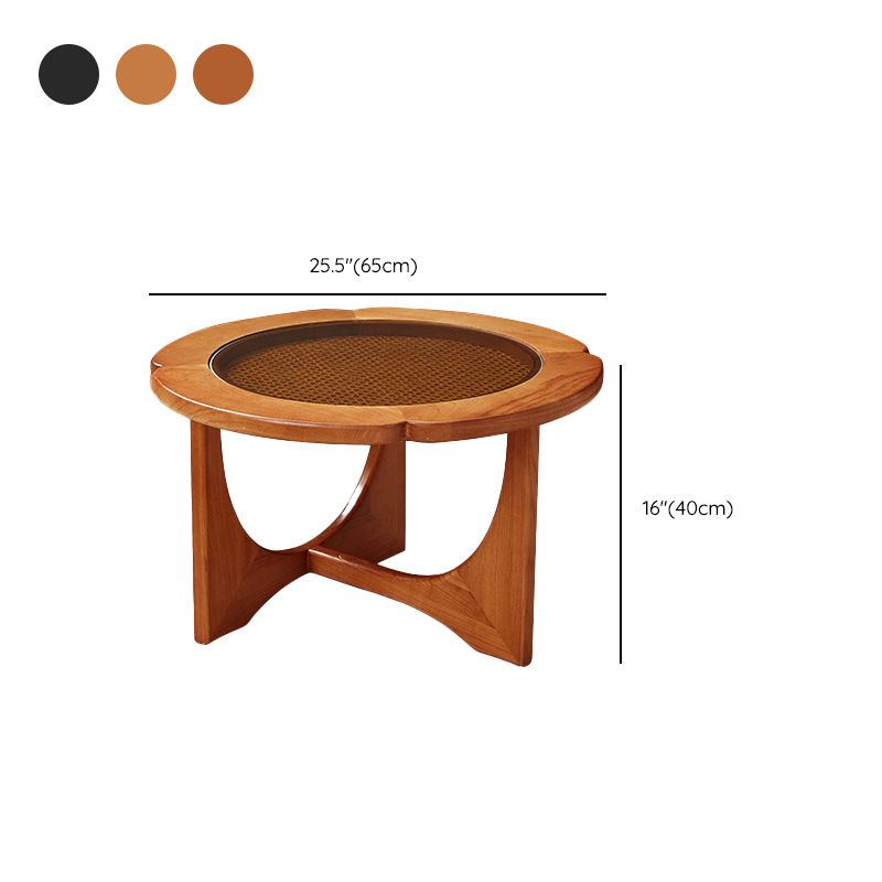 Glass Top Coffee or End Table Black Cross Legs Coffee Cocktail Table