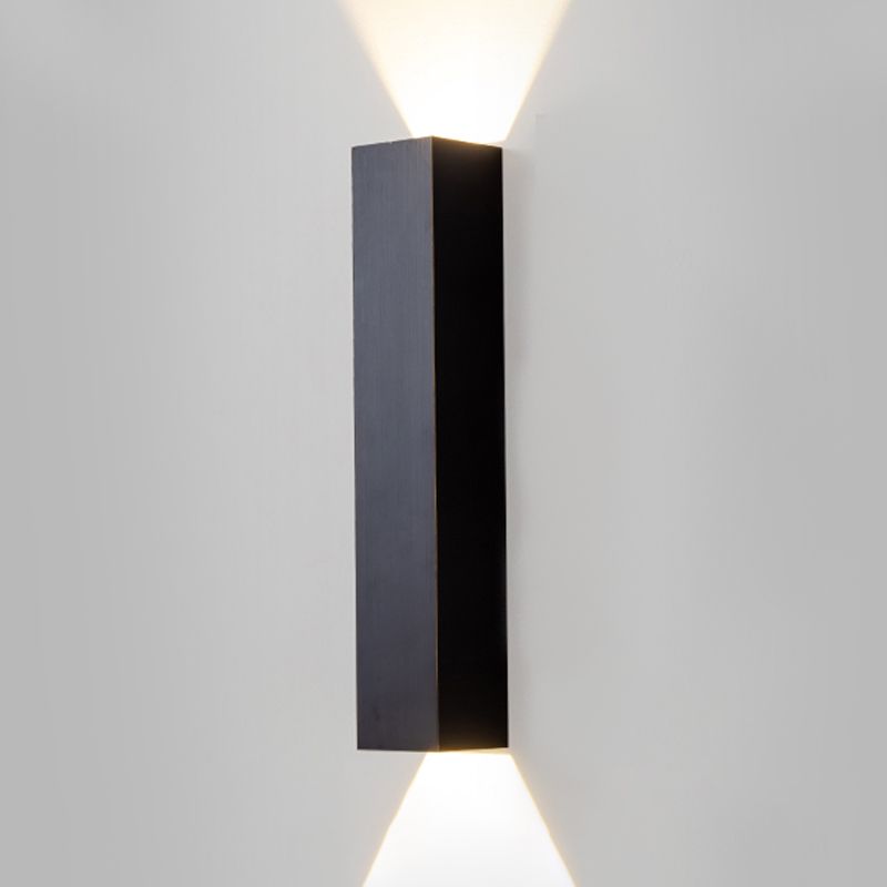 Lampe à lampe murale en aluminium de style moderne Applique 2 LIGHTES RECTANGE CHAMP MURM