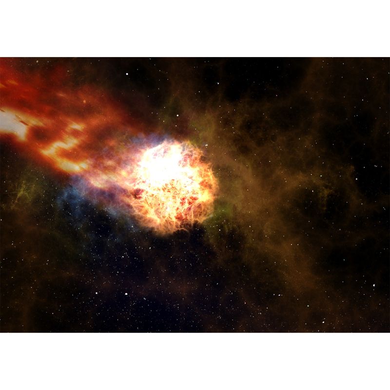 Far Away Mysterious Outer Space Wall Art for Home Decor, Moisture Resistant