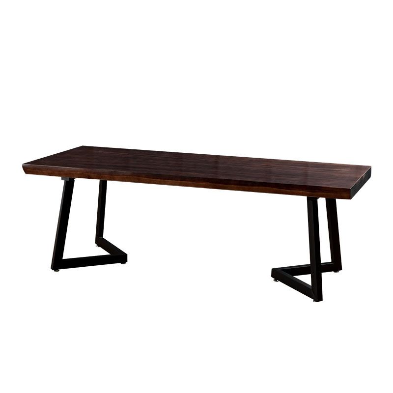 1/2/3/4 Ensemble de restauration industrielle en métal PCS avec ensemble de restaurants de table en bois en pin