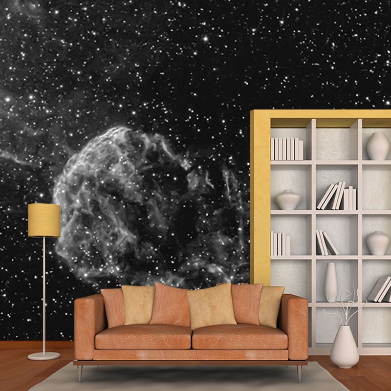 Mysterious Outer Space Mural for Sleeping Room Water Resistant, Customized Size