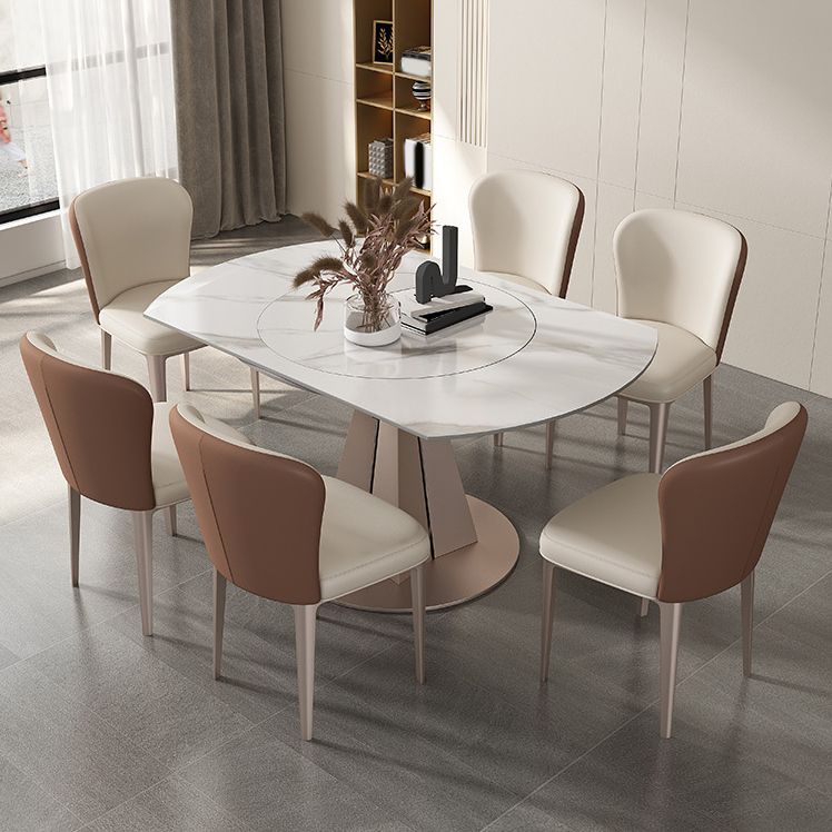 Modern Sintered Stone Dining Table Set 1/2/5/7 Pieces Dining Set for Home Use