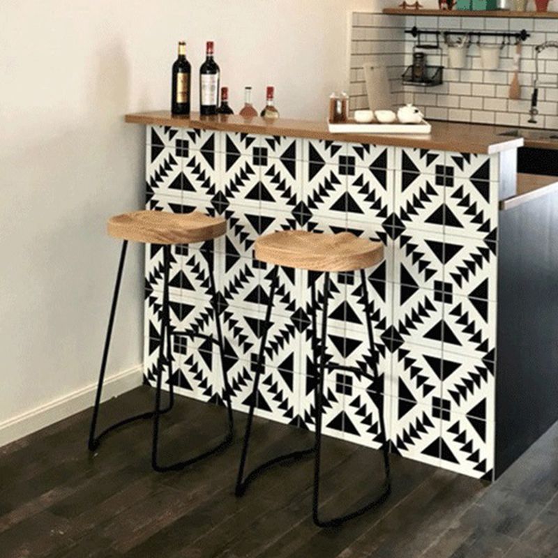 Taburete de bar de hierro de estilo moderno con reposapiés, taburete de bar informal para cocina