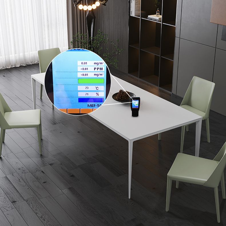 Contemporary 1/2/5 Pieces Furniture Stone Rectangle Dining Chairs Set in White