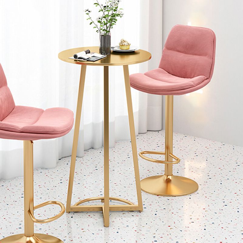 Modern Round Metal Bar Table Set 1/3 Pieces for Kitchen Dining Room