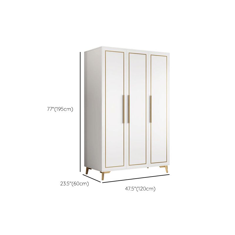 Contemporary Wardrobe Closet with Legs Wooden Wardrobe Armoire