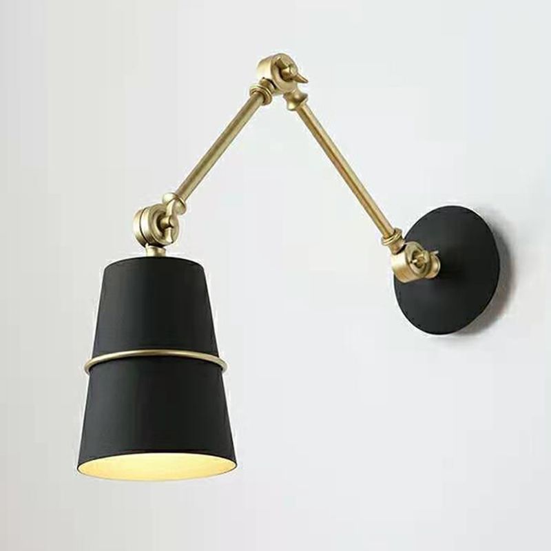 Armed Wall Lighting Modern Metal 1 Light Rustic Wall Sconces for Bedroom