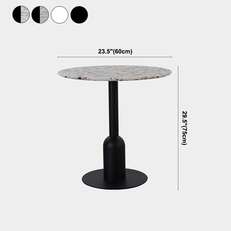 Metal Contemporary Dining Table Concrete Top Table for Dining Room