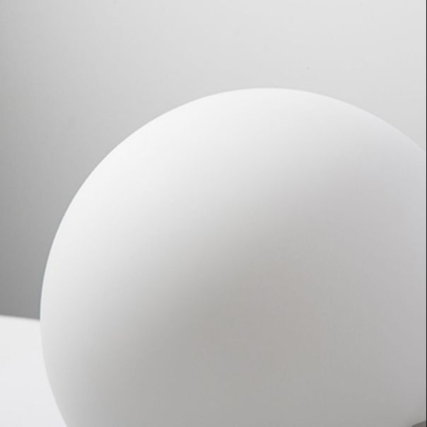 Contemporary Vanity Light White Glass Shade Wall Light Sconce for Washroom