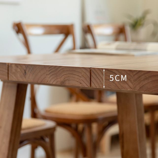 Modern Dining Set 1/2/5/7 Pieces Solid Wood Double Pedestal Dinette Set