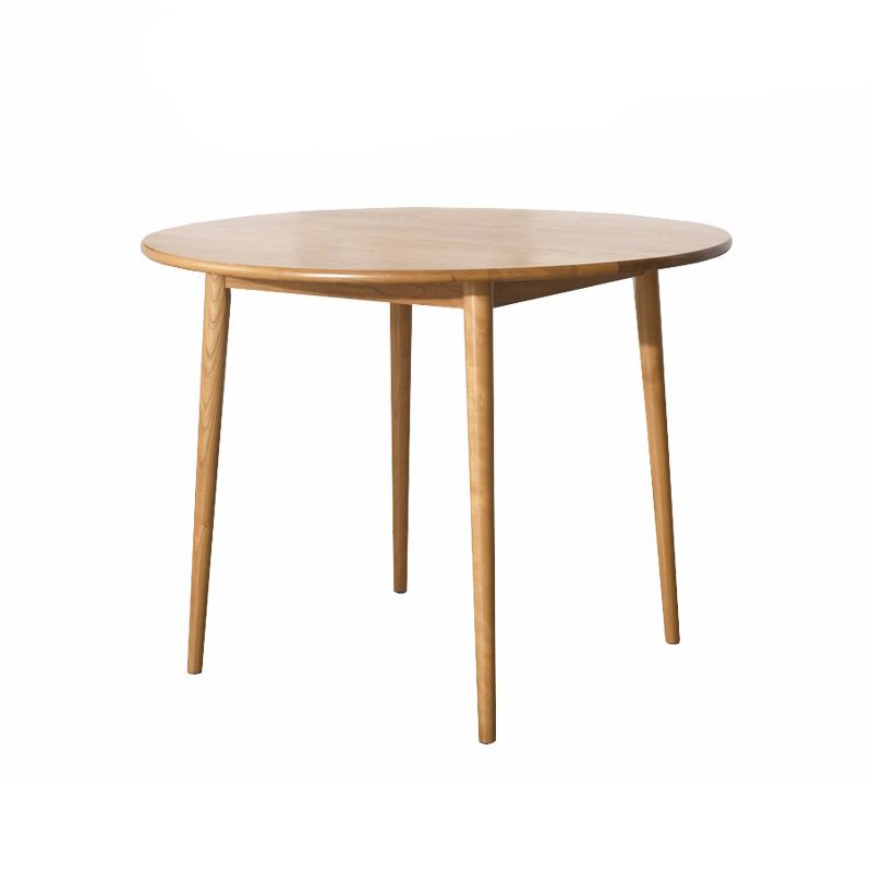 Round Furniture Contemporary Style Solid Wood Dining Room Collection with 4 Legs