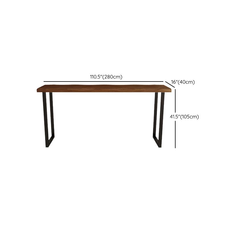 Industrial 1/5 Pieces Bar Table Set Pine Wood Counter Table with High Stools for Balcony