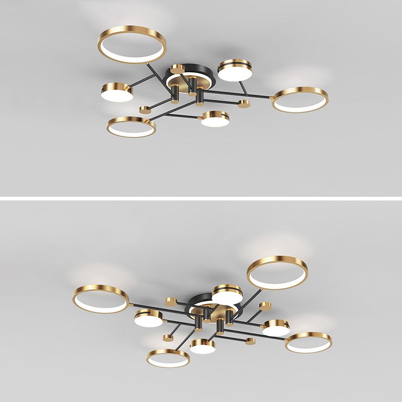 Luce del soffitto moderna a sfioramento Luce semplice soffitto con ombra acrilica