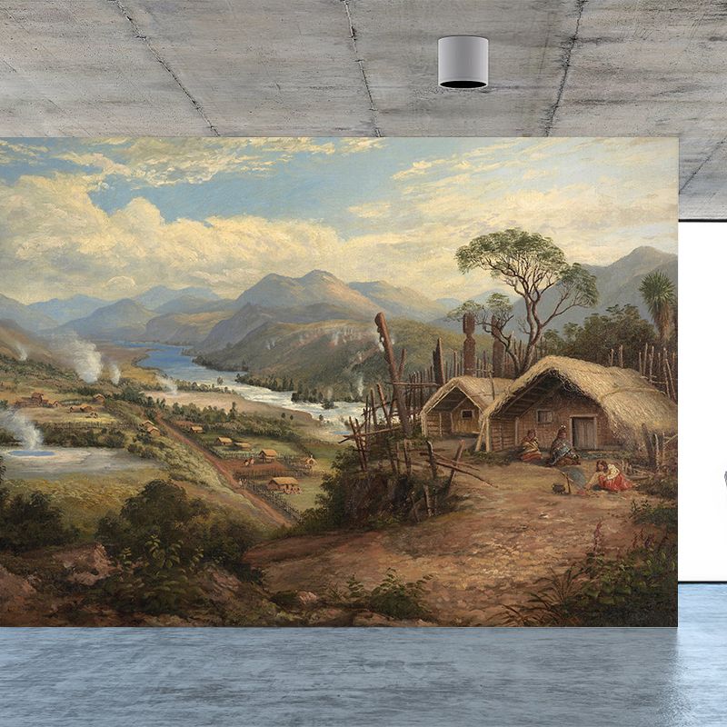 Natural Landscape Wall Mural Classic Decorative Living Room Wall Art for Decoration