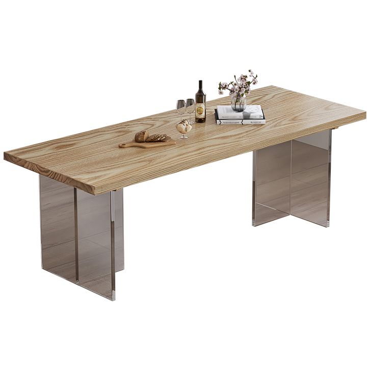 Modern 1/5 Pieces Dining Set Rectangle Pine Wood Dining Table for Dining Room