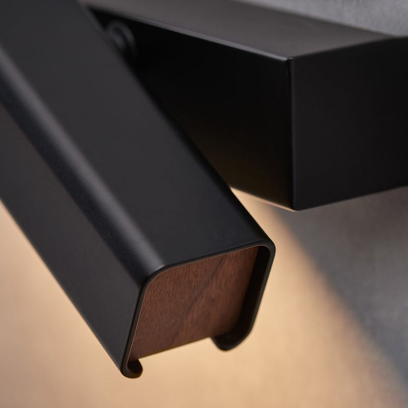 Luz de pared giratoria LED de aluminio en una lámpara de pared acrílica de estilo conciso moderno para dormitorio