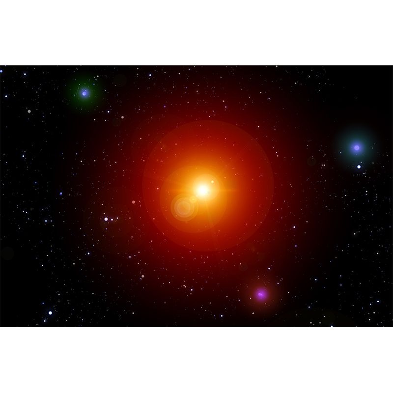 Galaxy Planet Mural Wallpaper for Bedroom Wall Decor, Customized Size Available