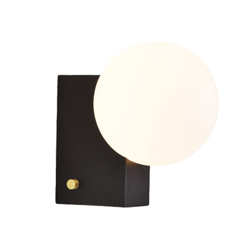 Modern Chrome/Black Bathroom Vanity Light 1 Light Wall Light Sconces