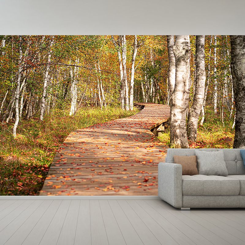 Horizontal Photography Space Extension Mural Eco-friendly Wallpaper for Home Decor