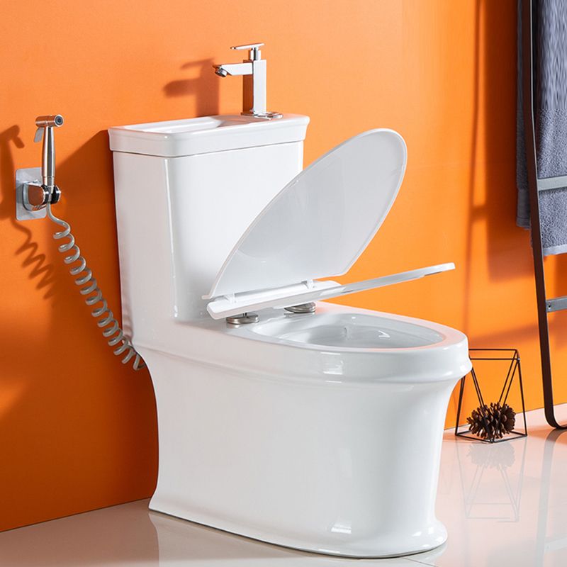 Modern Ceramic Flush Toilet Floor Mount Urine Toilet with Wash Basin for Washroom