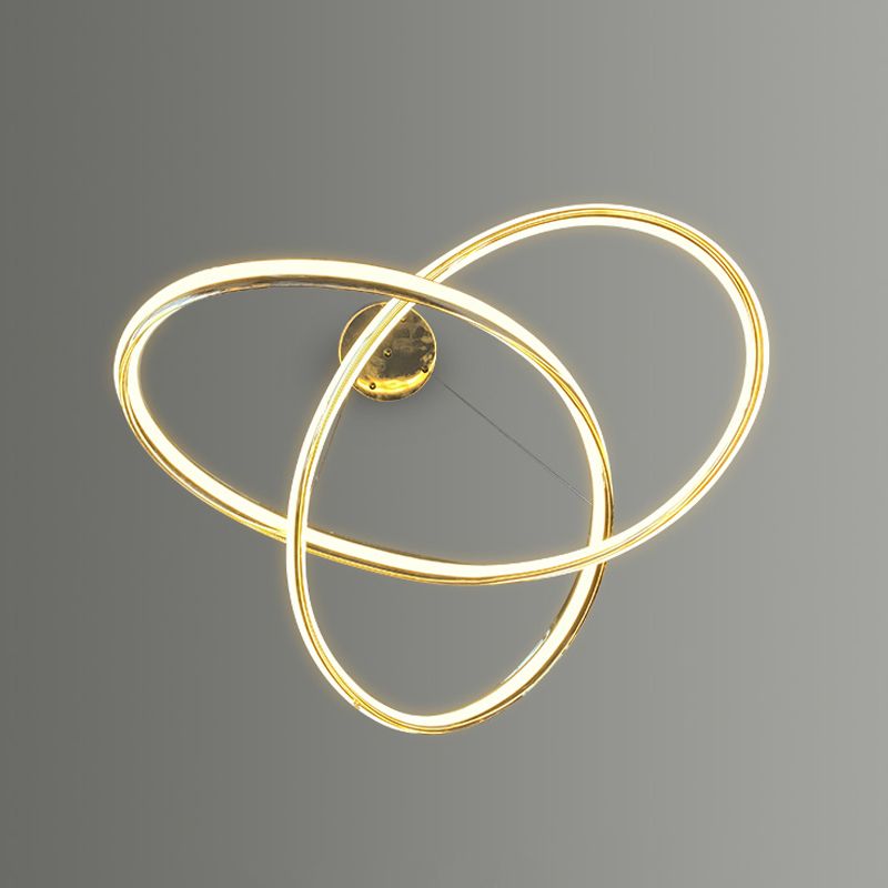 Lámparas de lámparas de lámpara de metal modernas Twist Lámparas colgantes de suspensión de 1 luces