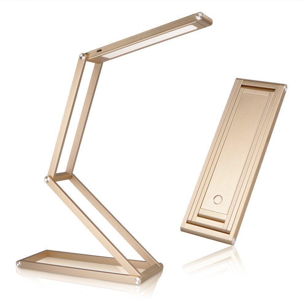 Opvouwbare lineaire LED -tafellamp creatief minimalistisch metalen slaapkamer leeslicht