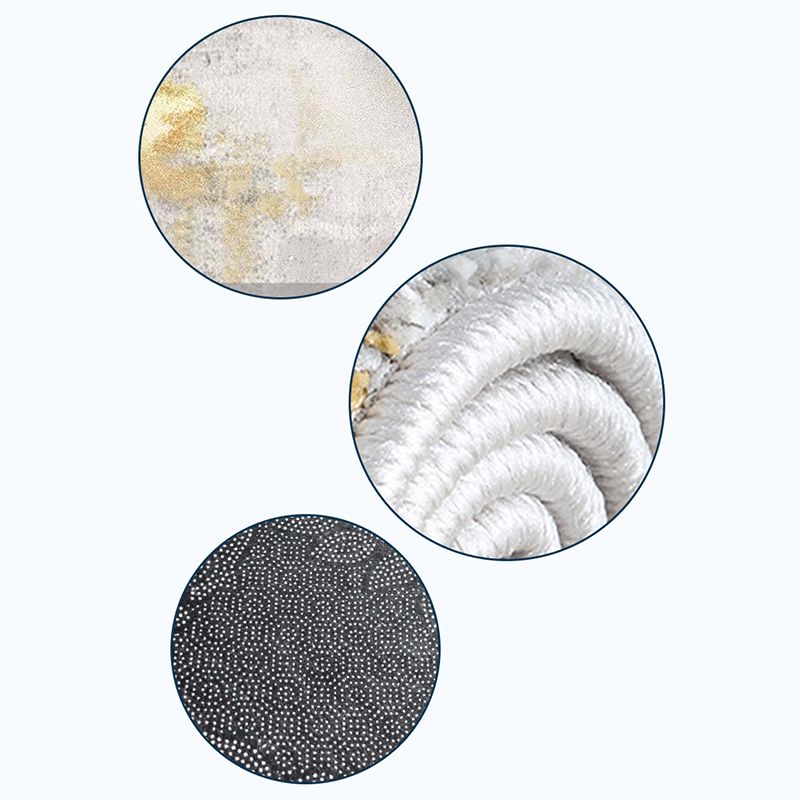 Casual Living Room Carpet Geometric Printed Rug Non-Slip Backing Indoor Rug Polyster Rug