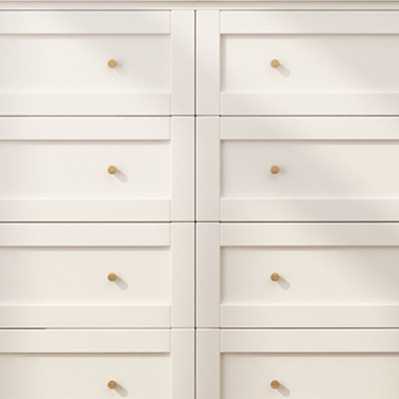 Modern Horizontal Double Dresser Birch Wood Storage Dresser for Bedroom