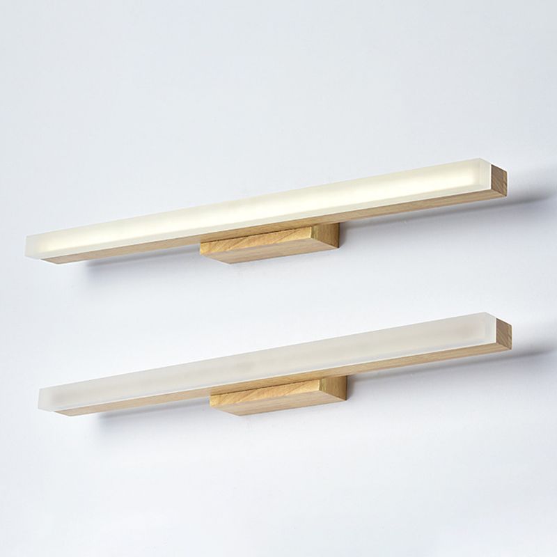Linear Wood Led Bathroom Vanity Lights Modern Led Vanity Light Fixtures for Bathroom