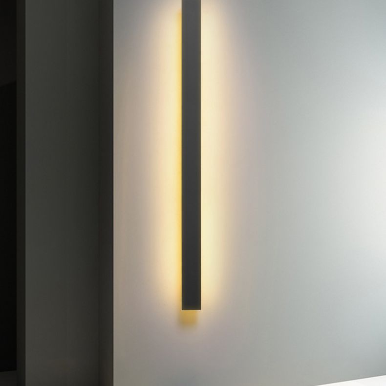 Estilo minimalista moderno Murón lineal apliques acrílico 1 apliques de luz para exteriores