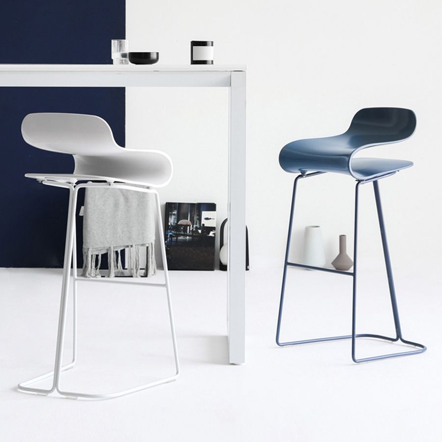 Nordic Style Metal Bar-stool Plastic Counter Bar Stool for Kitchen