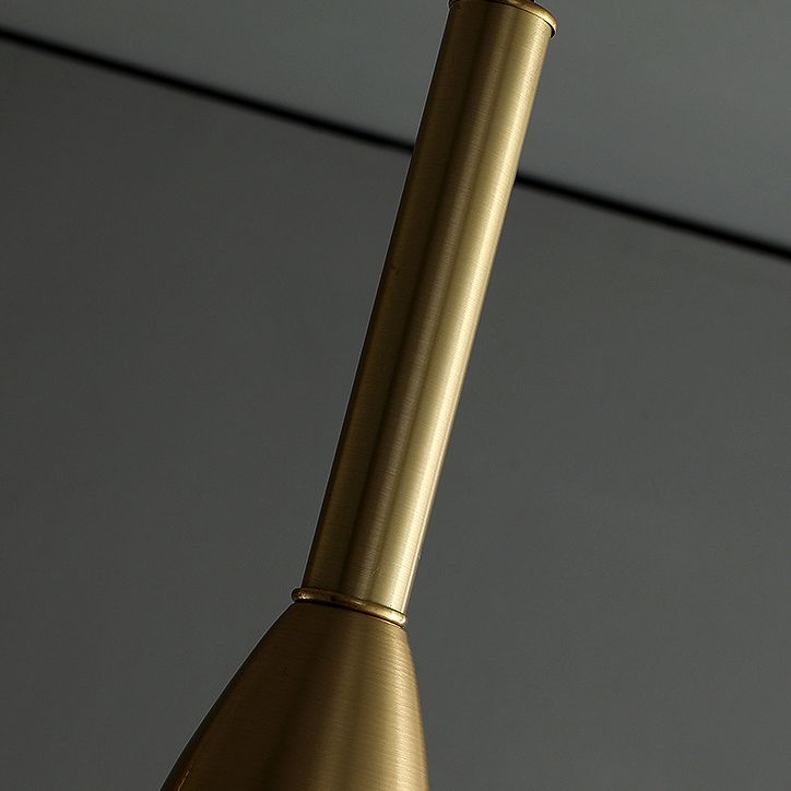 Metal Bell Pendant Lighting Fixture Postmodern Ceiling Hang Light for Dining Room