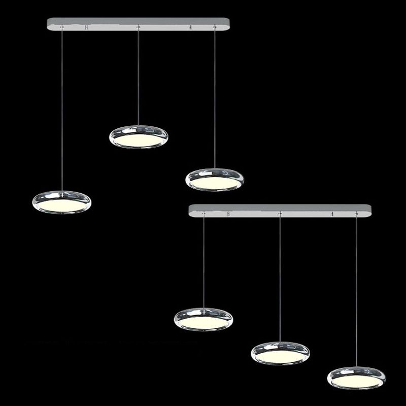 Pendentif rond en acier inoxydable