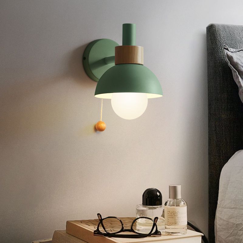 Contemporary Single Polished Bathroom Vanity Light Metallic Shaded Bath Bar