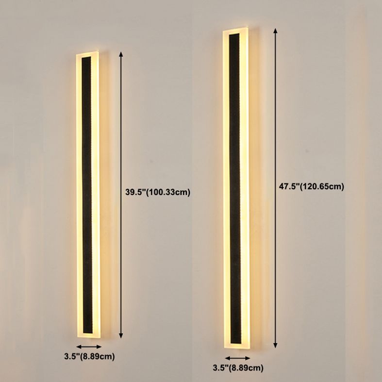 Rechthoek wandlicht moderne stijl led indoor buiten lijn vorm wandlamp armatuur