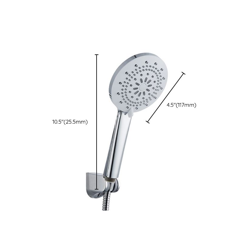 Modern Style Round Handheld Shower Bathroom Metal Wall Mounted Hand Shower