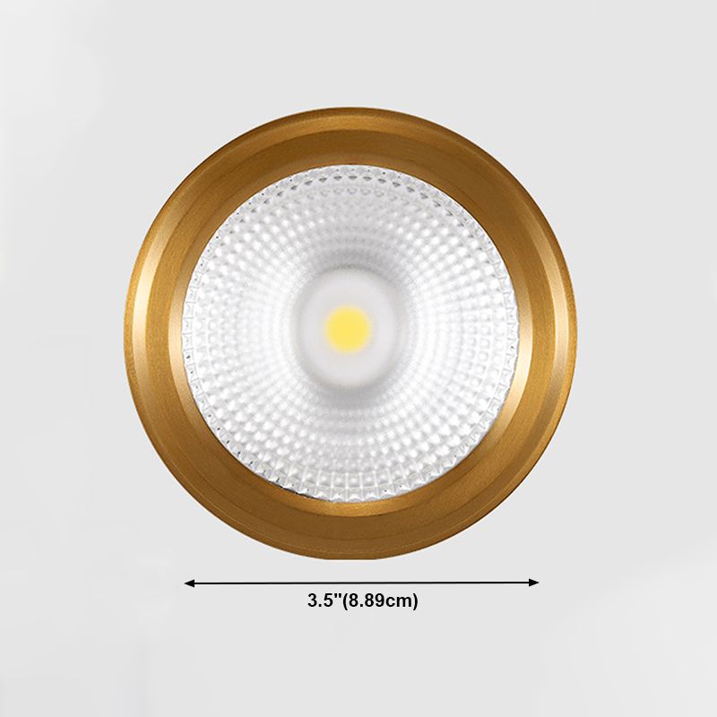 Plafonnier LED en forme de cylindre, moderne, en aluminium, 1 lumière, encastré, pour allée, chambre à coucher
