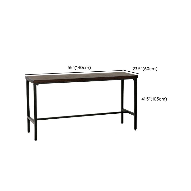 Modern Bar Height Table Solid Wood Bistro Bar Table for Patio Use