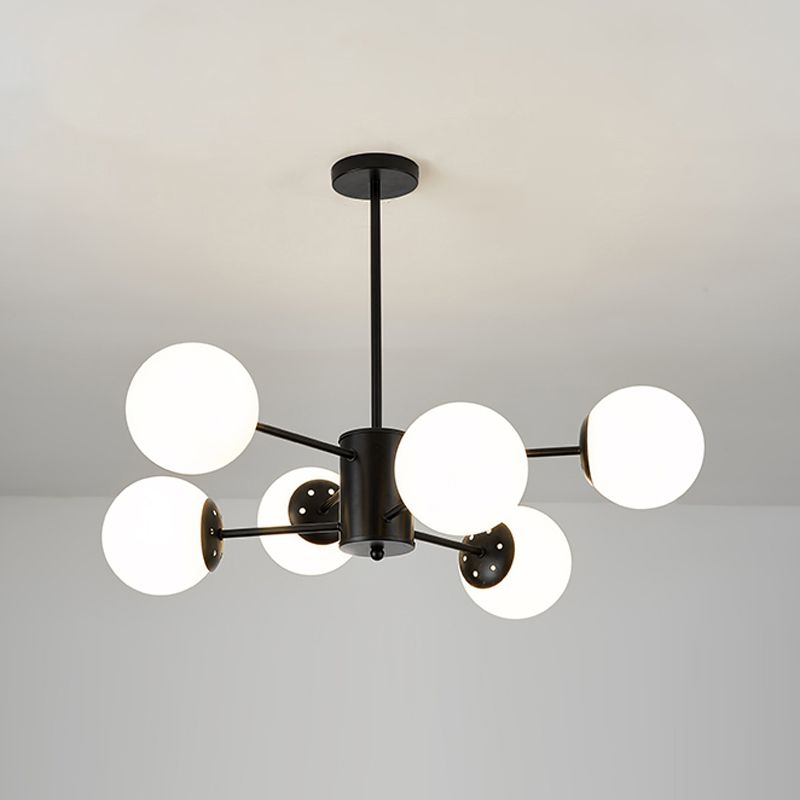 Globe Pendant Lights Modernism Glass Pendant Lighting Fixture for Living Room