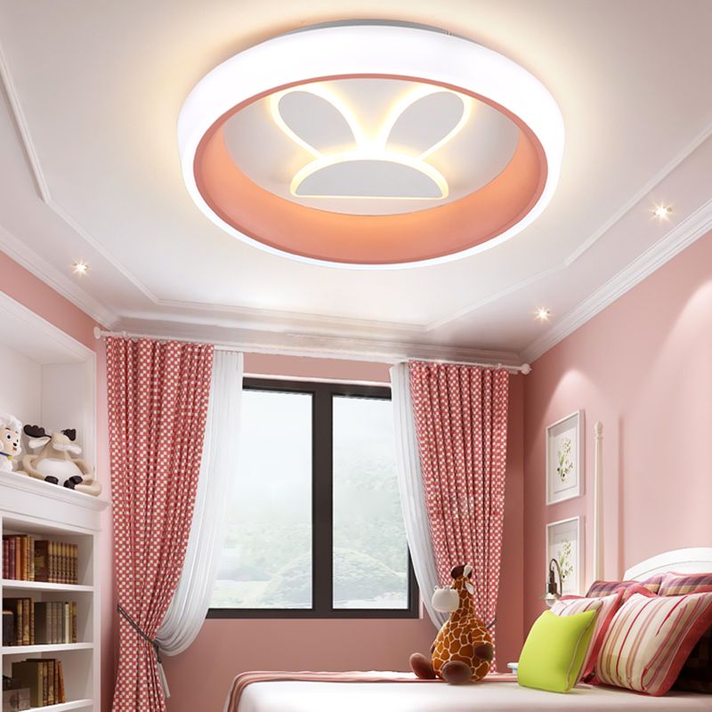 Modern Style LED Ceiling Light Lovely Cartoon Flush-mount Lamp for Kid's Room