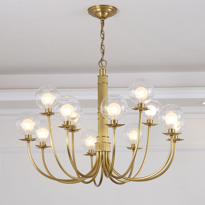 2 bulbos Cantidad Candelier opcional Tono de vidrio transparente Estilos modernos para dormitorio de comedor