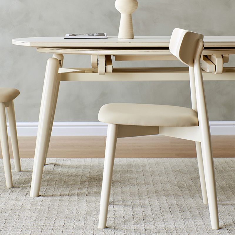 Contemporary Kitchen Dining Side Chair Oak Open Back Dining Chair