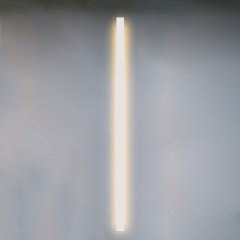 Strip Shade Wall Lighting Modern Simple Style Metal 1 Lights Sconce Lamp for Bedroom TV Background