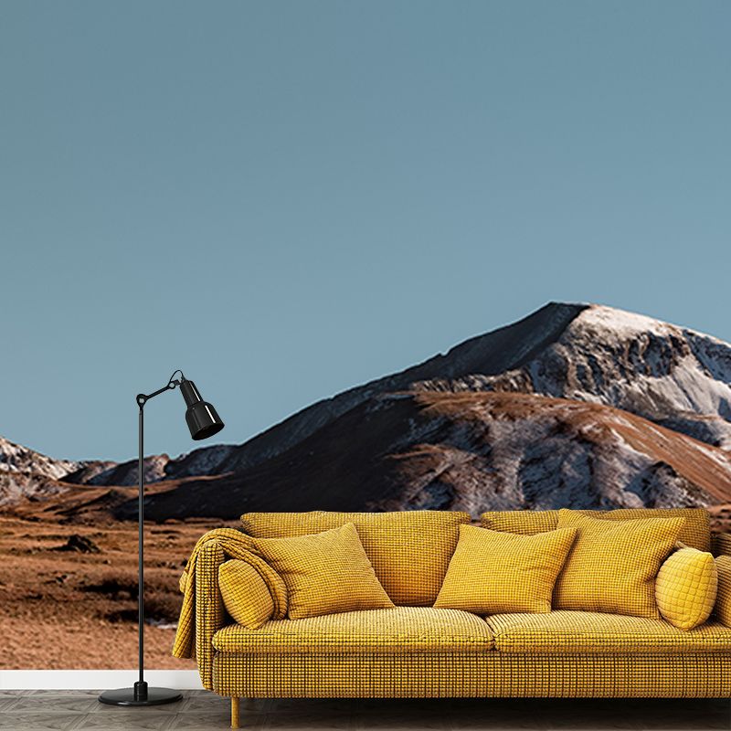 Modern Photography Mural Wallpaper Mountain Range Living Room Wall Mural