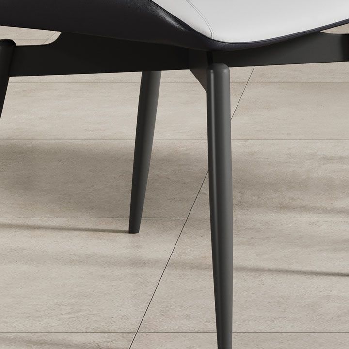 Contemporary Kitchen Arm Chairs Wingback Side Side Chair with Metal Legs