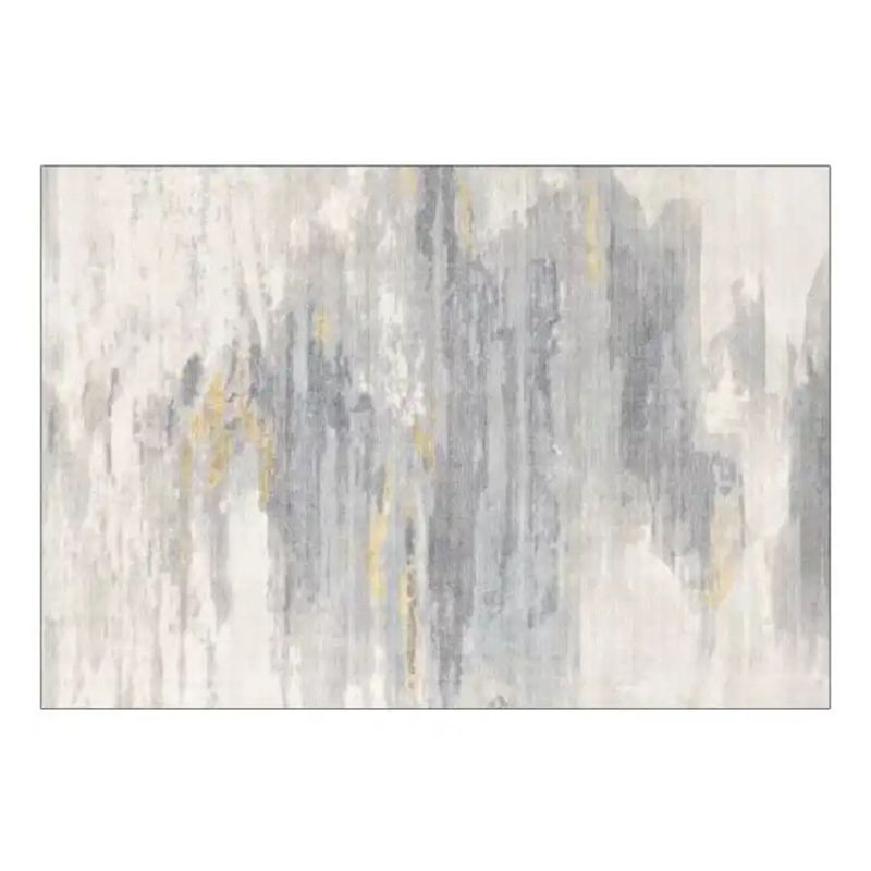 Alfombra de pintura abstracta de estilo moderno alfombra de área sin deslizamiento para la decoración del hogar