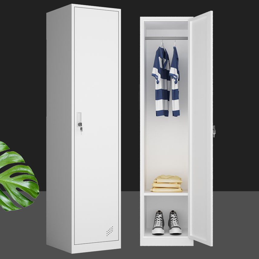 Steel Storage Cabinet Contemporary Wardrobe Armoire for Bedroom