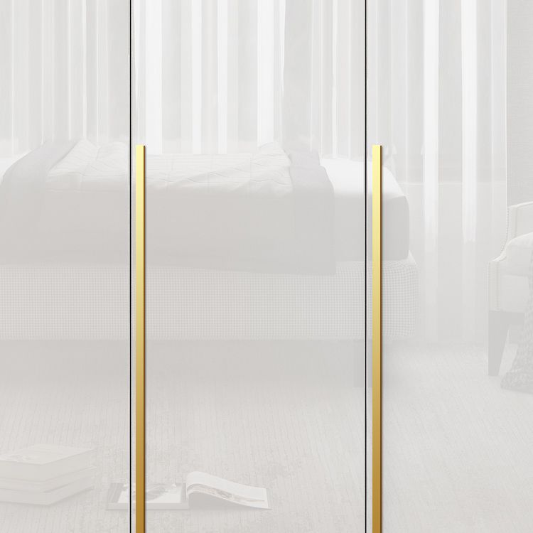 Engineered Wood Wardrobe Cabinet Hinged Modern Wardrobe Armoire